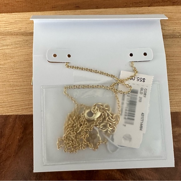 Kendra Scott Cory Gold Slate Cats Eye Necklace - Picture 2 of 3